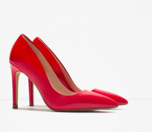 Pantofi rosii Zara